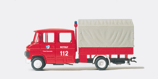 Preiser 35015 Fire Service Tool/Gear Carrier MB L407D HO