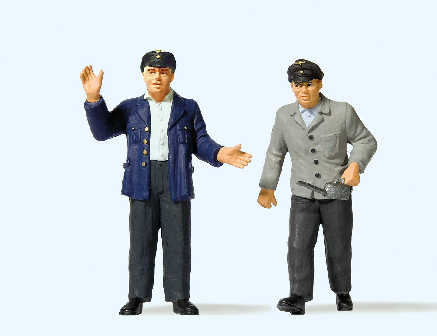 Preiser 44918 Engine Driver and Fireman Figure Set G Gauge