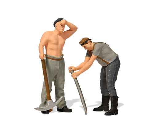 Preiser Track Workers (2) Figure Set PR44943 G Gauge