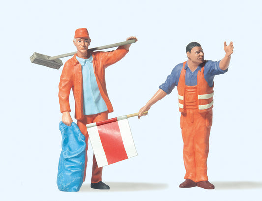 Preiser 45008 Road Workers (2) Figure Set G Gauge