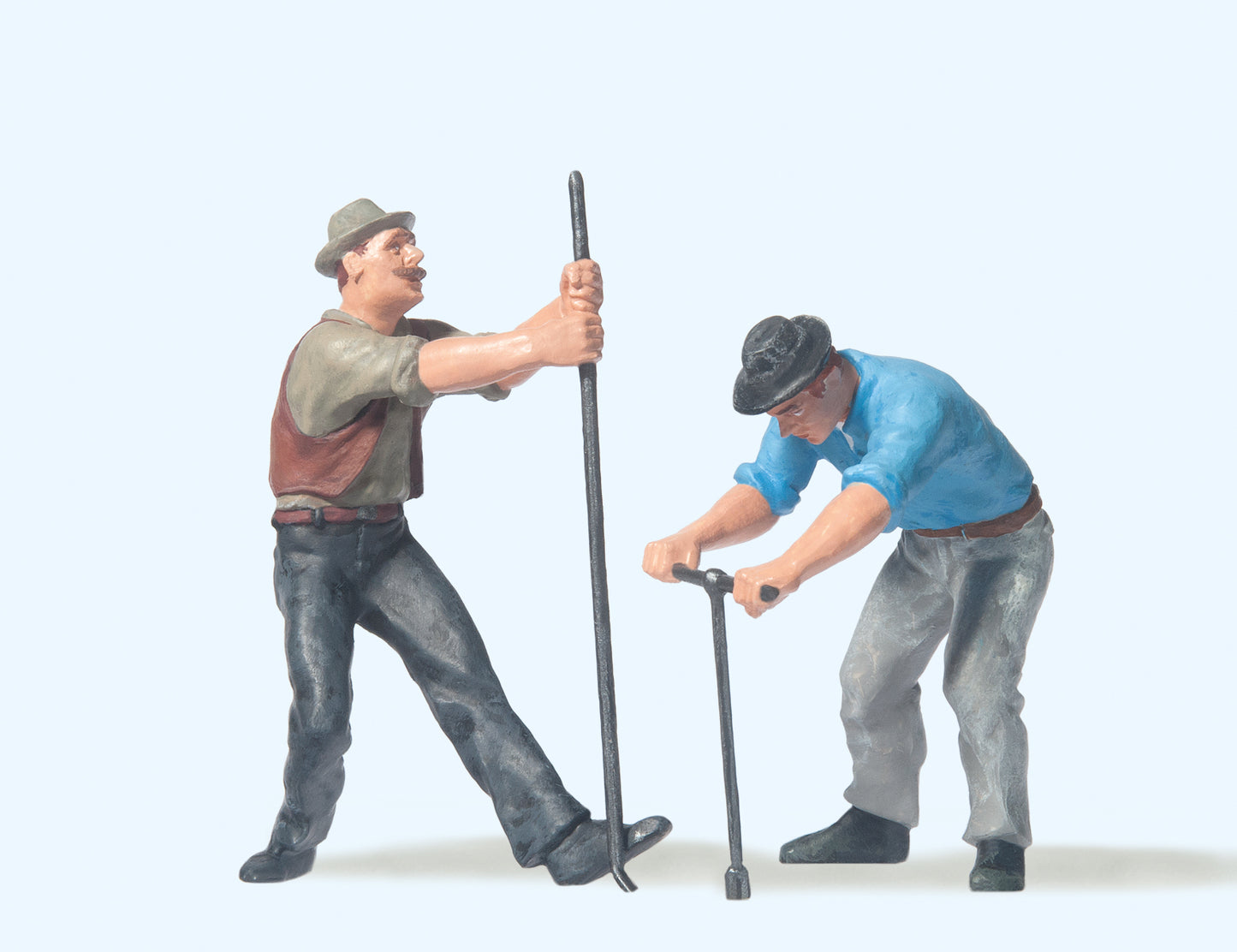 Preiser 45009 Track Workers with Spanner/Crowbar (2) Figure Set G Gauge