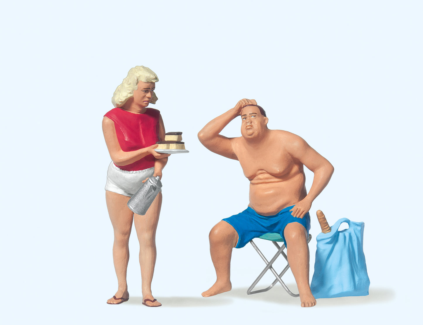 Preiser 45111 Camping Couple (2) Figure Set G Gauge