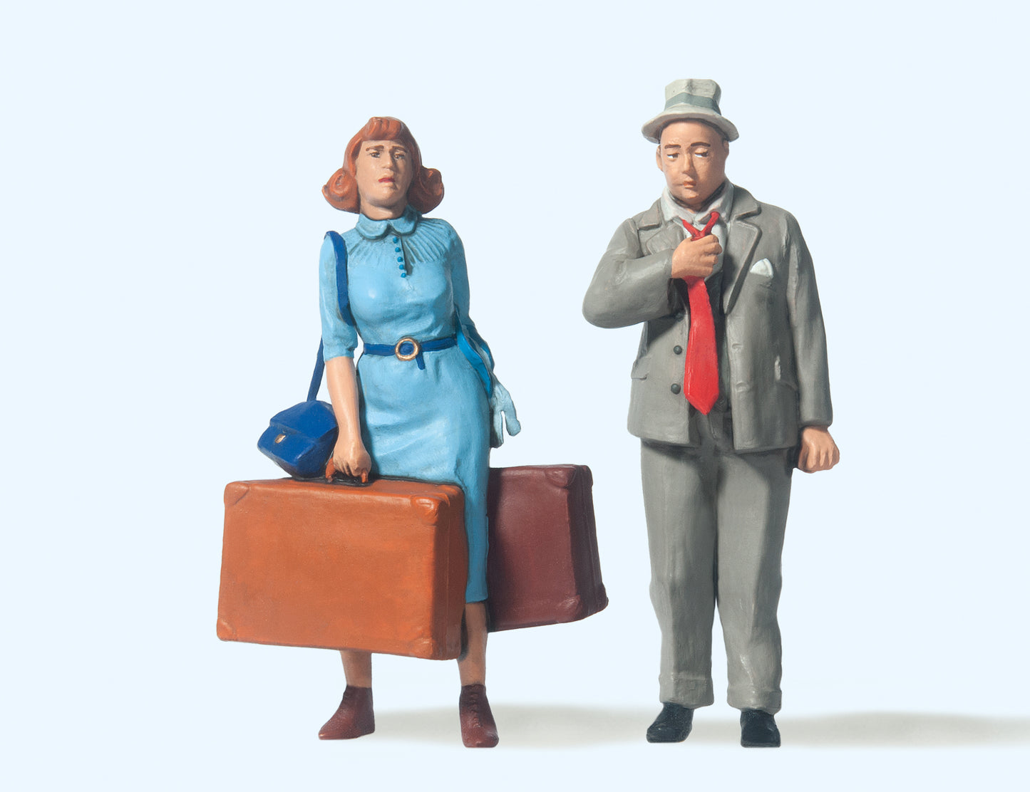 Preiser 45118 Standing Travellers (2) Figure Set G Gauge