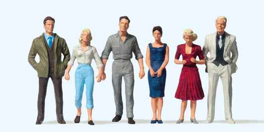 Preiser 45155 Passers By (6) Standard Figure Set G Gauge