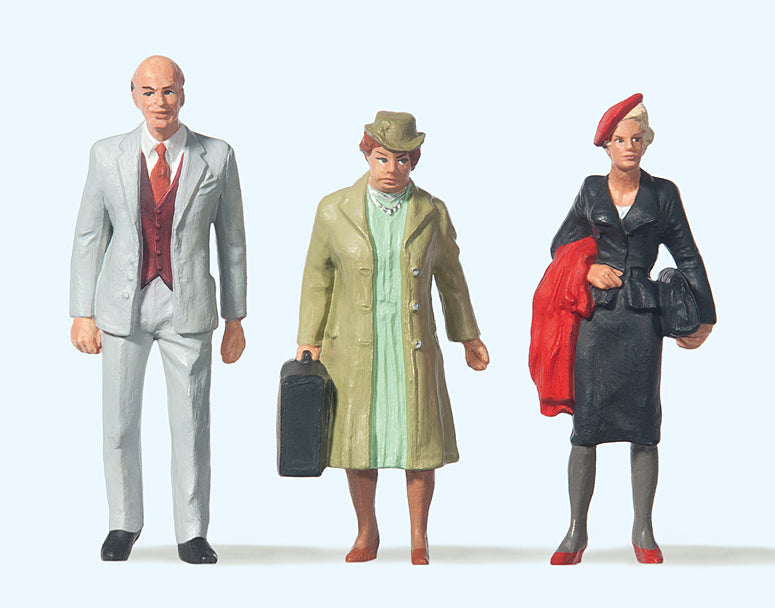 Preiser 63067 Passengers (3) Figure Set Gauge 1