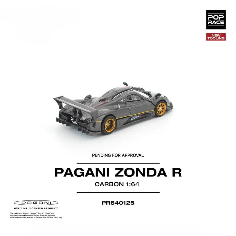 Pop Race Pagani Zonda R (New Tooling) 1:64 Diecast Car PR640125