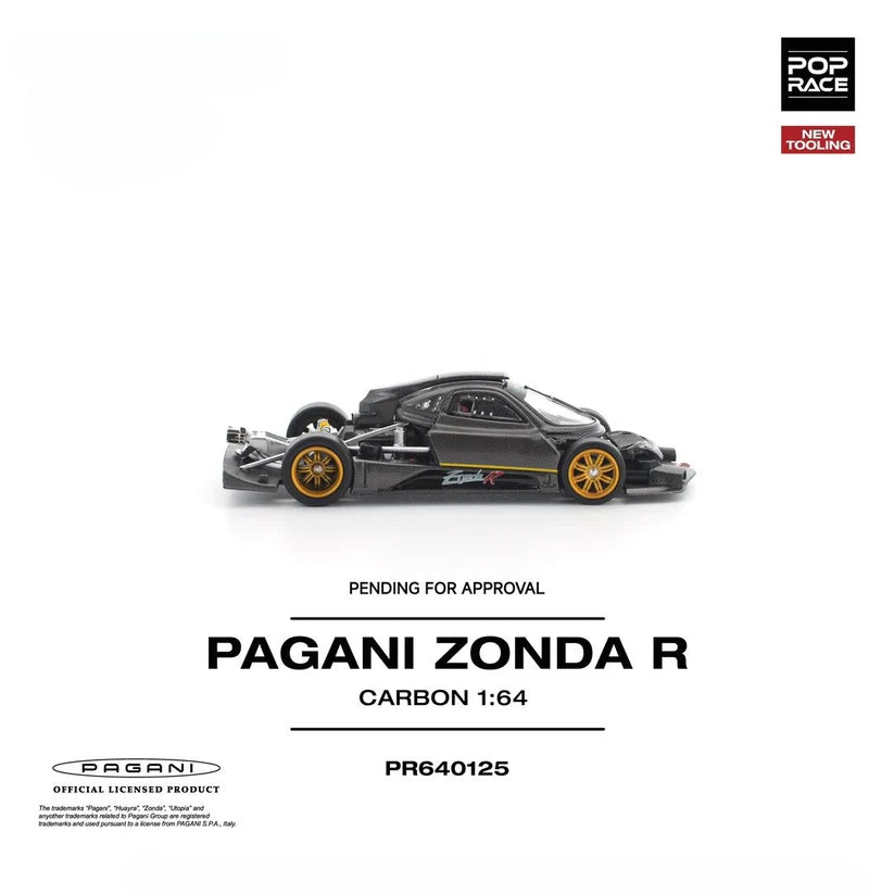 Pop Race Pagani Zonda R (New Tooling) 1:64 Diecast Car PR640125