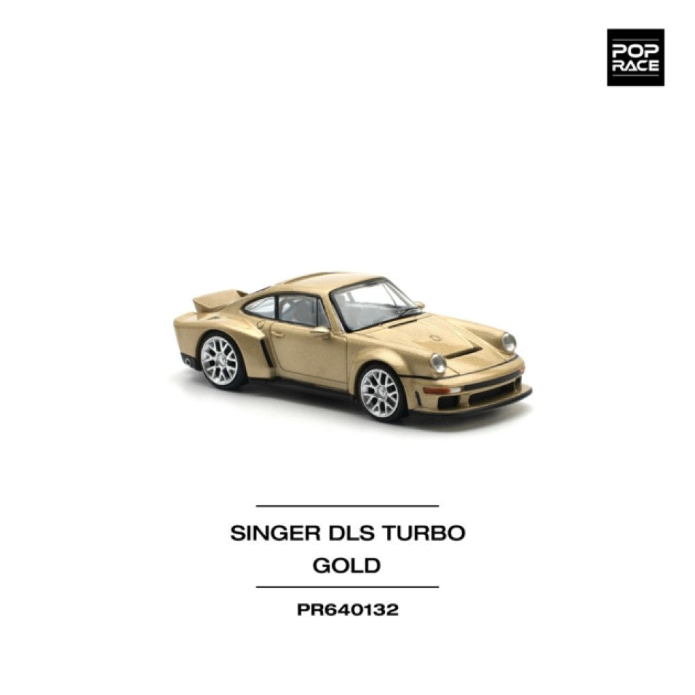 Pop Race Singer DLS Turbo (Road) Gold 1:64 Diecast Car PR640132