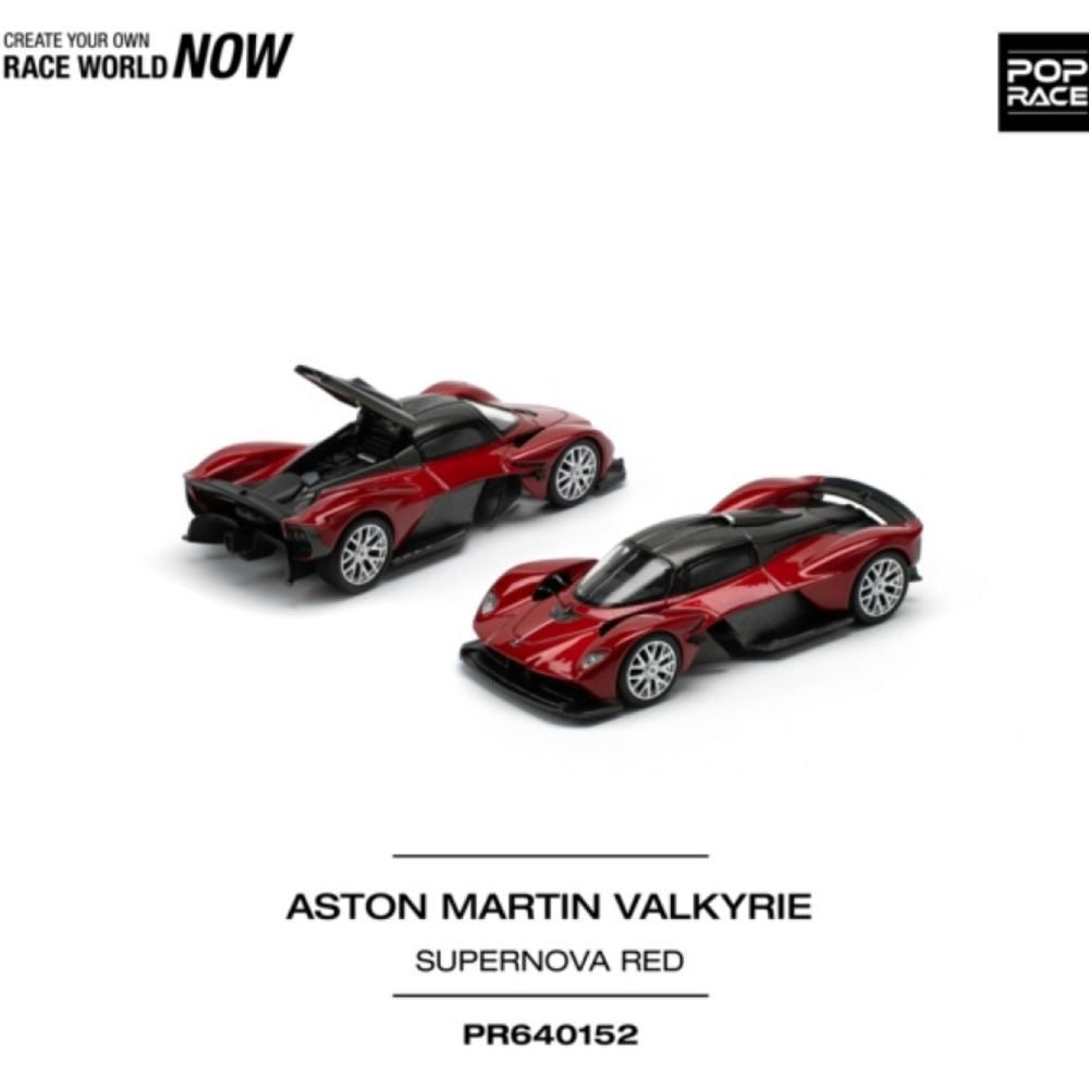 Pop Race Aston Martin Valkyrie Supernova Red 1:64 Diecast 640152
