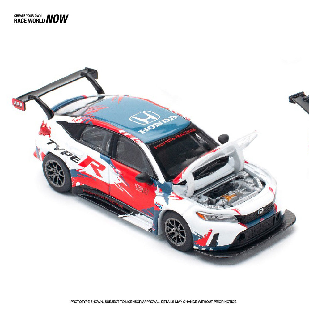Pop Race Honda Civic Type-R (FL5) TCR Presentation 1:64 Diecast Car 640153