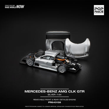 Pop Race Mercedes-Benz AMG CLK GTR 1:64 Diecast Model 640158