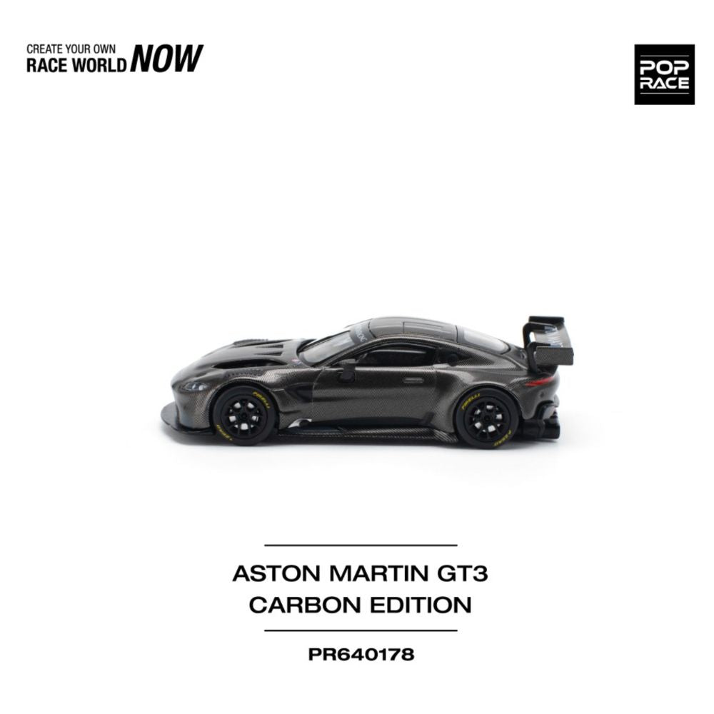 Pop Race Aston Martin Vantage GT3 Carbon Edition 1:64 Diecast 640178