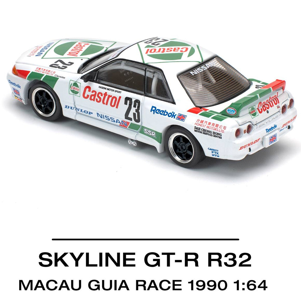 Pop Race Skyline GT-R R32 Macau Guia Race 1990 1:64 Diecast Car 640194