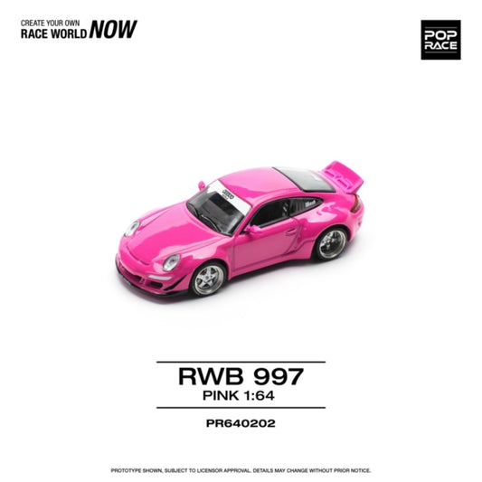 Pop Race RWB 997 - Pink 1:64 Diecast Car