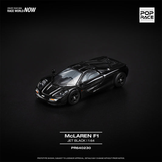 Pop Race McLaren F1 Jet Black 1:64 Diecast Car 640230