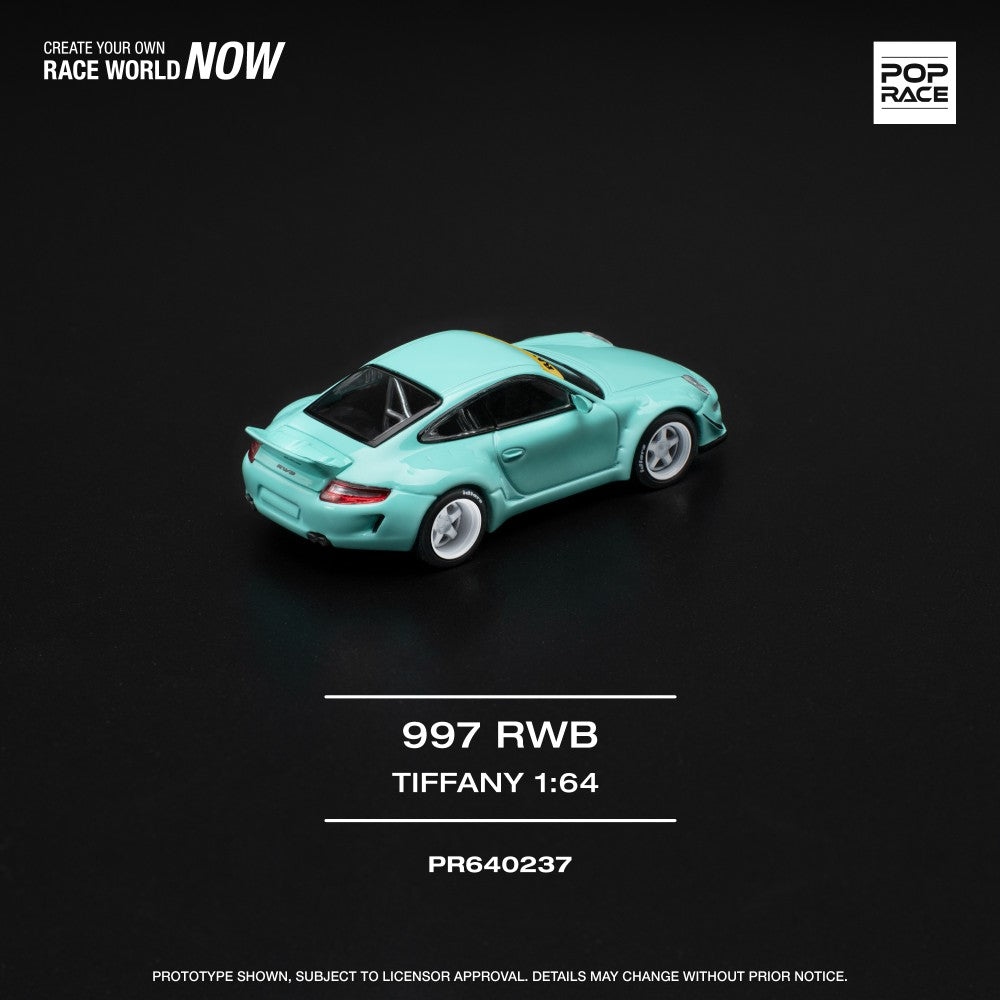Pop Race RWB 997 - Tiffany Blue 1:64 Diecast Car