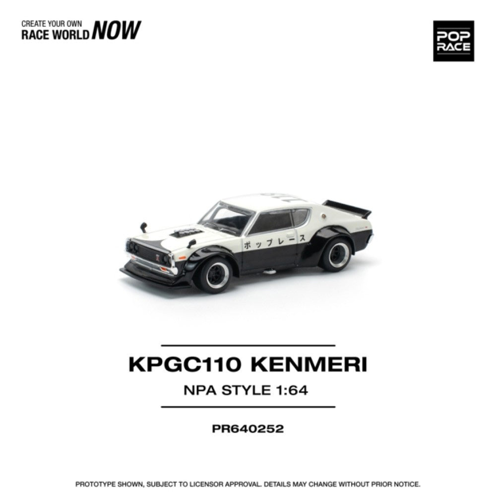 Pop Race PR640252 Skyline GT-R V8 Drift Kenmeri NPA Style 1:64 Diecast Car