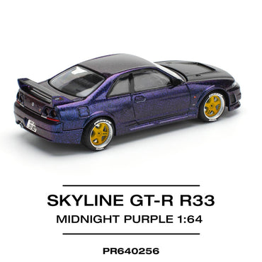 Pop Race Skyline GT-R R33 Midnight Purple 1:64 Diecast Car 256