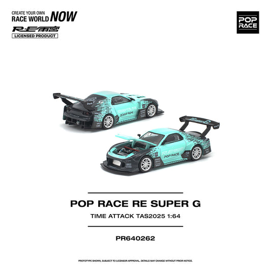 Pop Race RE Super G Time Attack TAS 2025 1:64 Diecast Car 640262