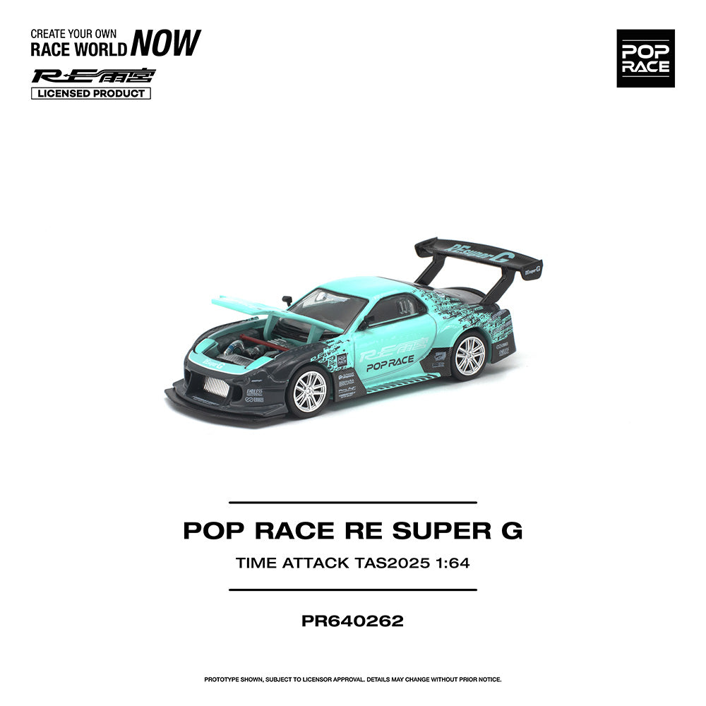 Pop Race RE Super G Time Attack TAS 2025 1:64 Diecast Car 640262