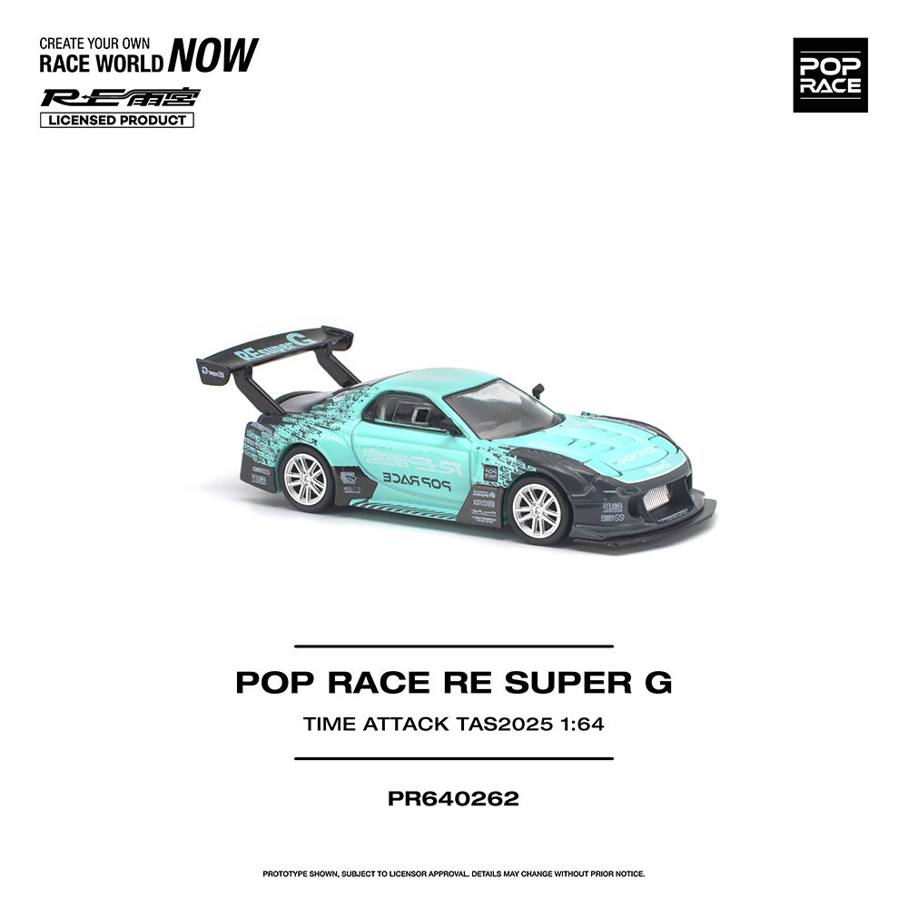 Pop Race RE Super G Time Attack TAS 2025 1:64 Diecast Car 640262