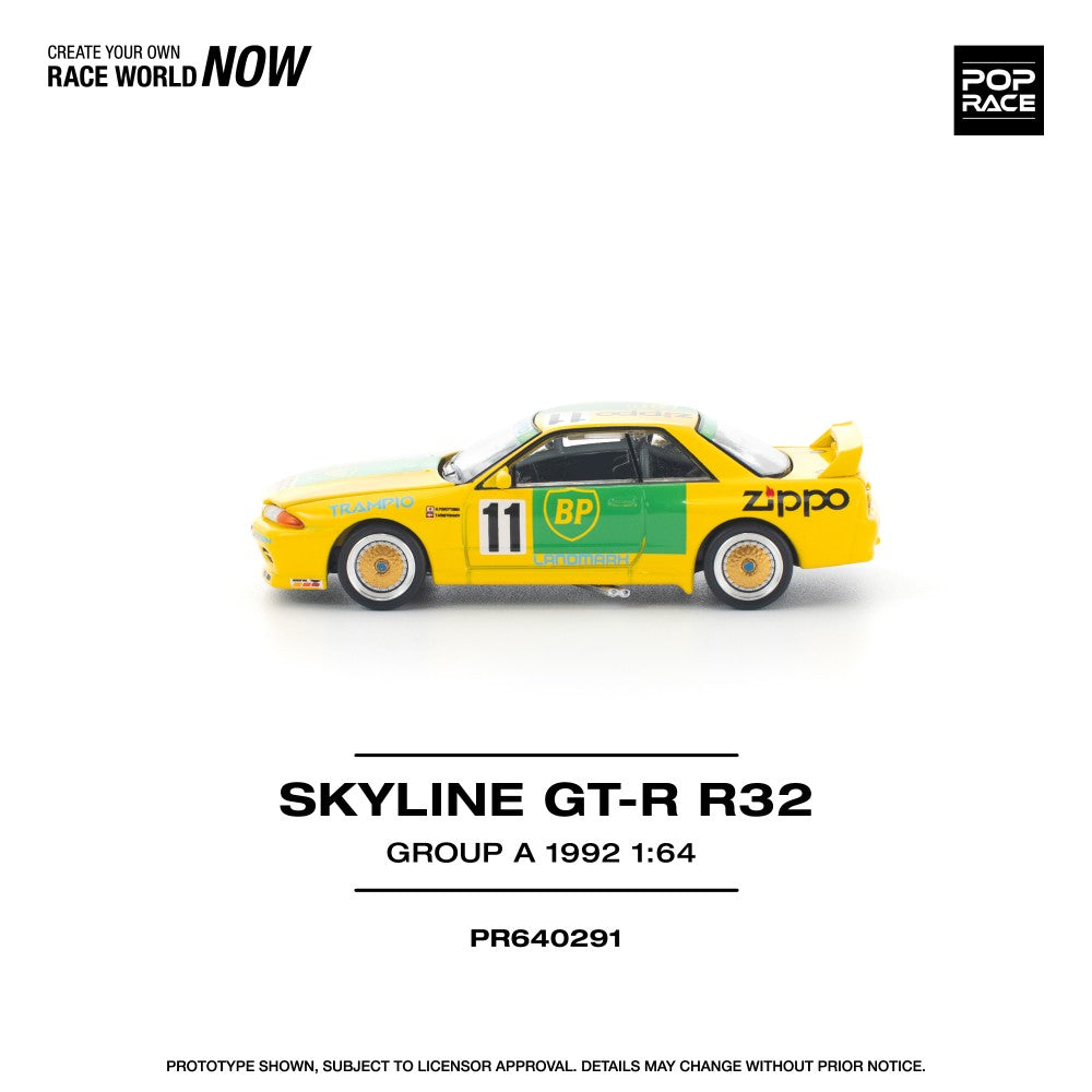 Pop Race Skyline GT-R R32 Group A 1992 1:64 Diecast Car PR640291