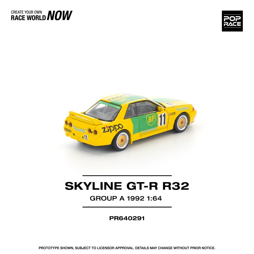 Pop Race Skyline GT-R R32 Group A 1992 1:64 Diecast Car PR640291