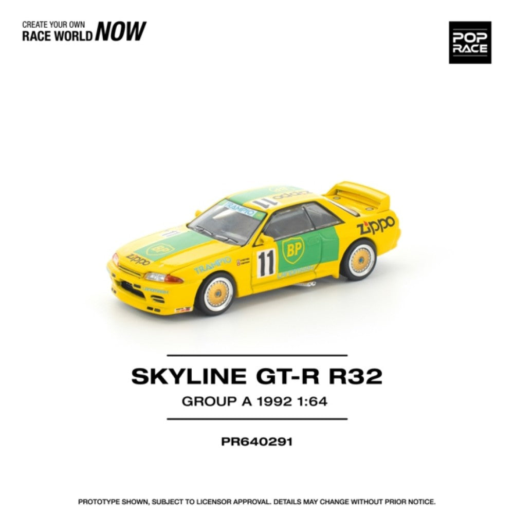 Pop Race Skyline GT-R R32 Group A 1992 1:64 Diecast Car PR640291