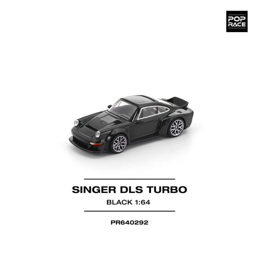 Pop Race Singer DLS Turbo (Road) Black 1:64 Diecast Car PR640292