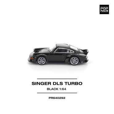 Pop Race Singer DLS Turbo (Road) Black 1:64 Diecast Car PR640292