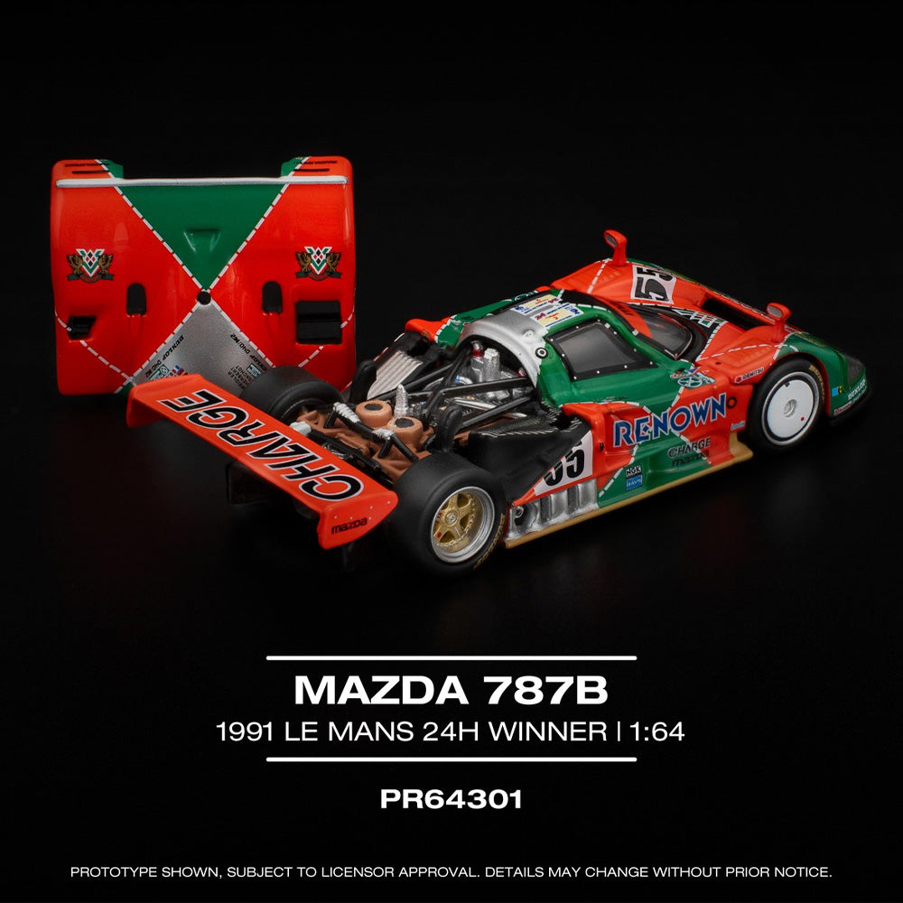 Pop Race Mazda 787B 1991 Le Mans 24h Winner 1:64 Diecast Car 640301
