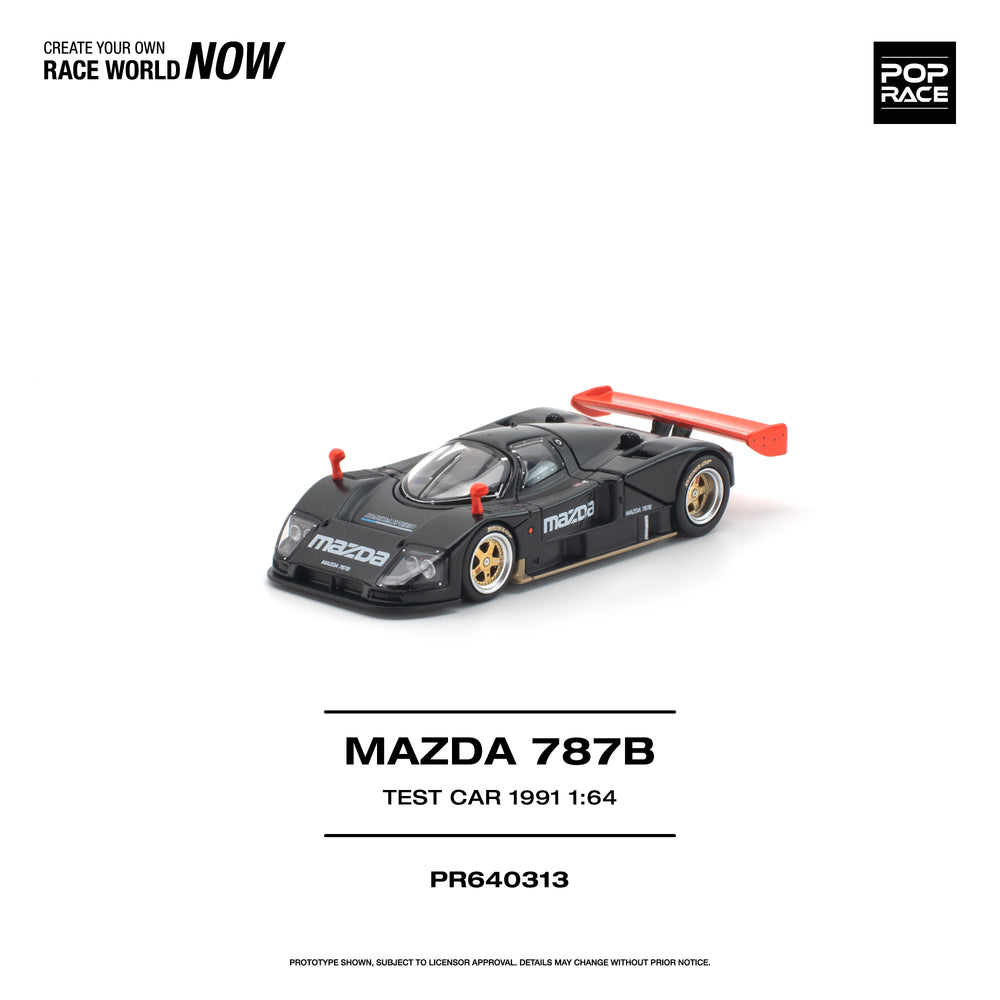 Pop Race Mazda 787B 1991 Test Car 1:64 Diecast Model 640313