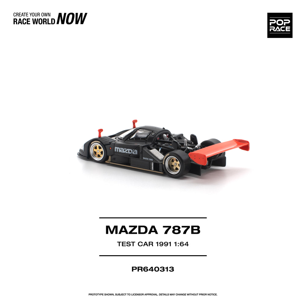 Pop Race Mazda 787B 1991 Test Car 1:64 Diecast Model 640313