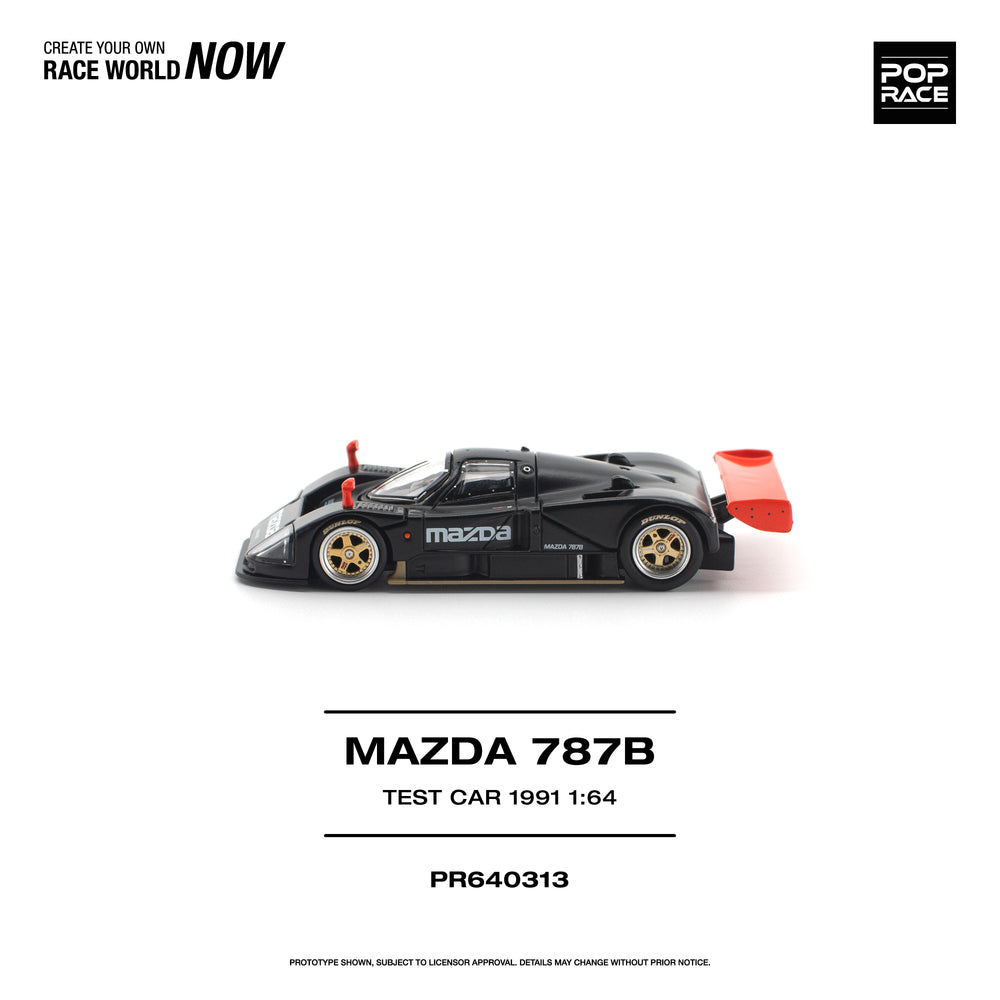 Pop Race Mazda 787B 1991 Test Car 1:64 Diecast Model 640313