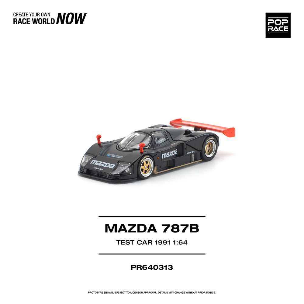 Pop Race Mazda 787B 1991 Test Car 1:64 Diecast Model 640313