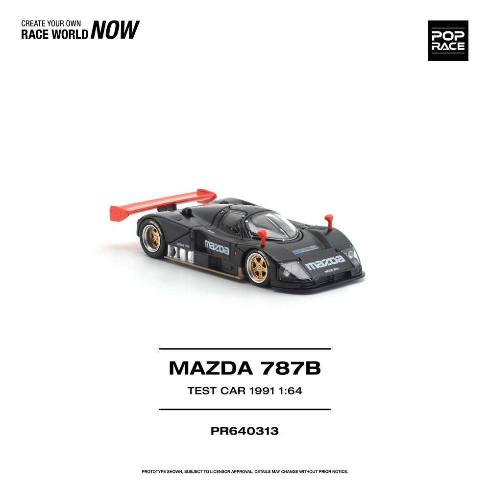 Pop Race Mazda 787B 1991 Test Car 1:64 Diecast Model 640313