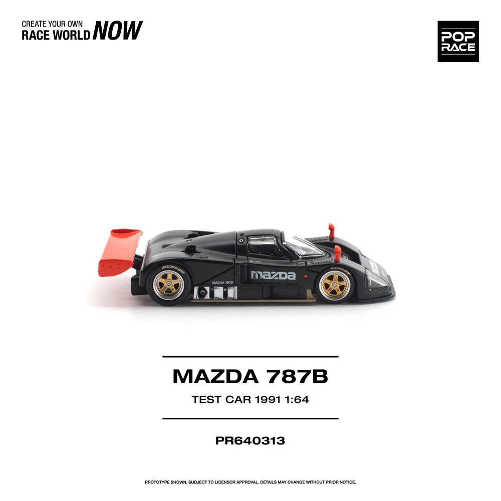 Pop Race Mazda 787B 1991 Test Car 1:64 Diecast Model 640313