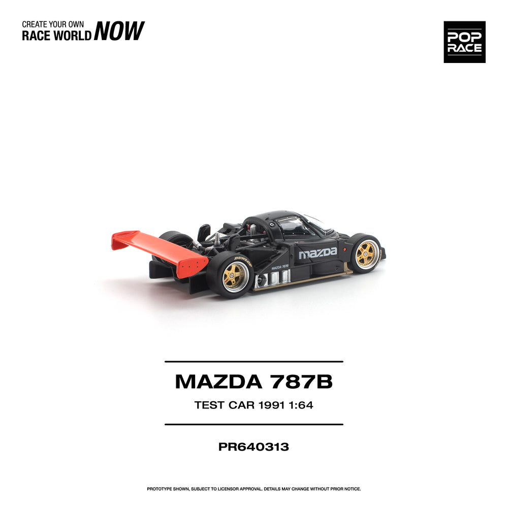 Pop Race Mazda 787B 1991 Test Car 1:64 Diecast Model 640313