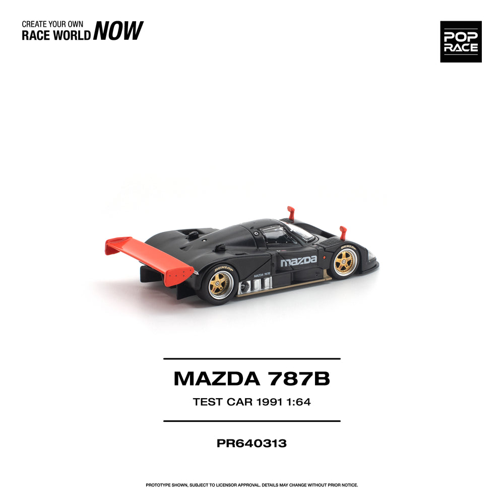 Pop Race Mazda 787B 1991 Test Car 1:64 Diecast Model 640313
