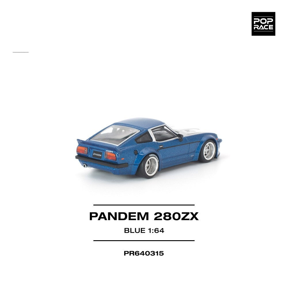 Pop Race Pandem 280ZX Blue 1:64 Diecast Car PR640315