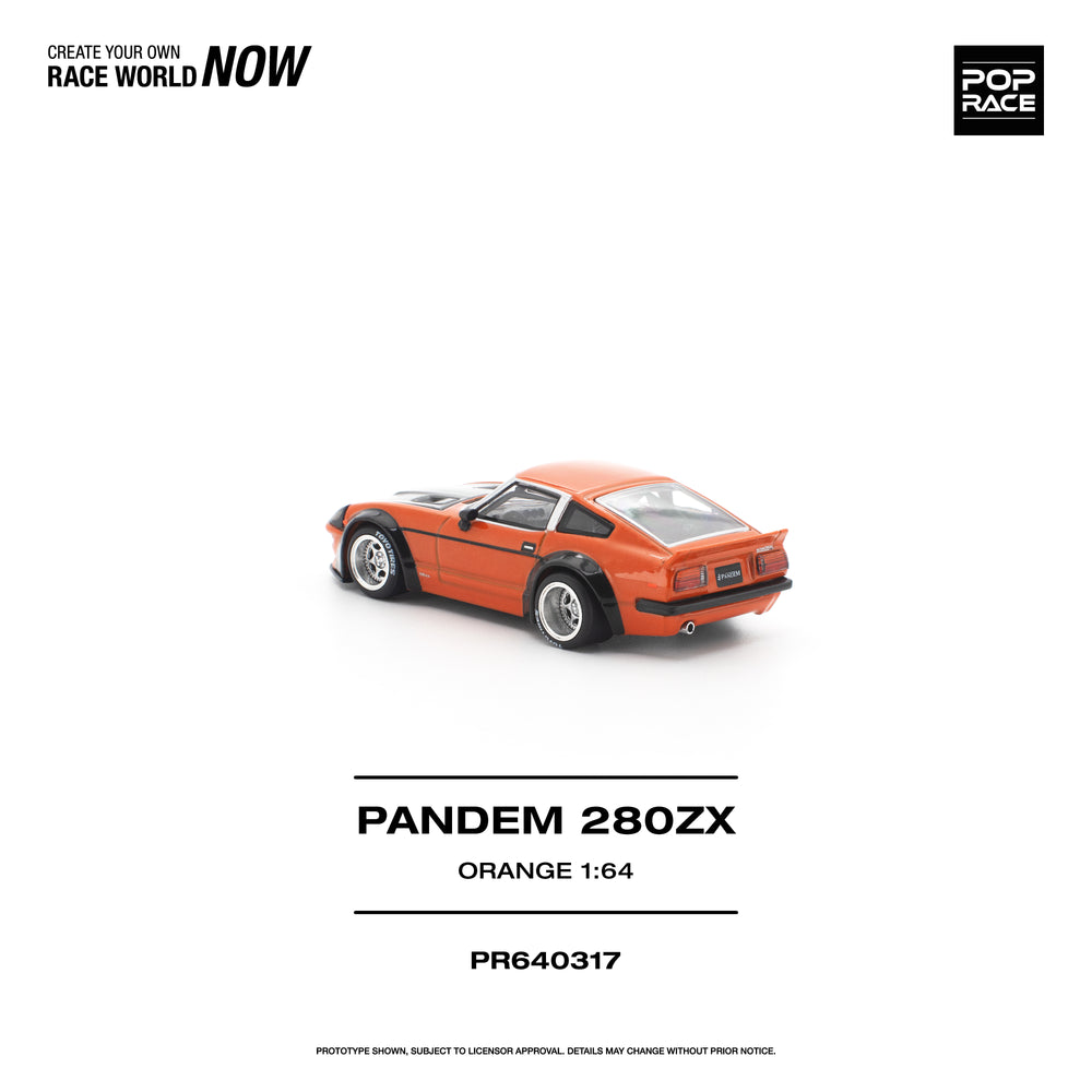 Pop Race Pandem 280ZX Orange 1:64 Diecast Model 640317