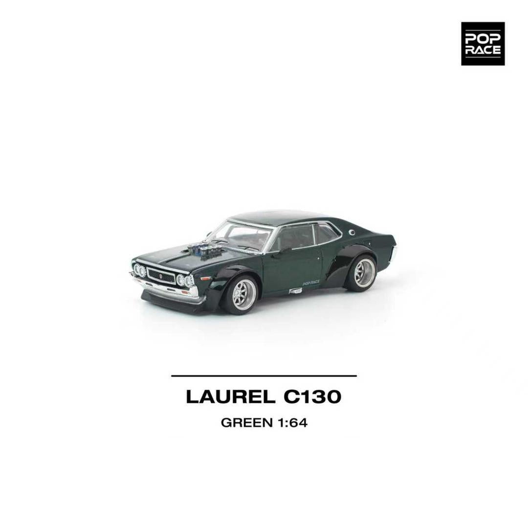 Pop Race Laurel C130 Green 1:64 Diecast Car PR640331