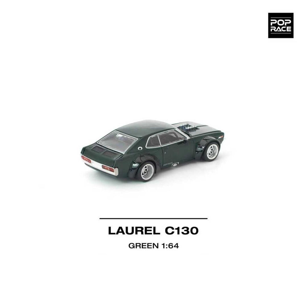 Pop Race Laurel C130 Green 1:64 Diecast Car PR640331