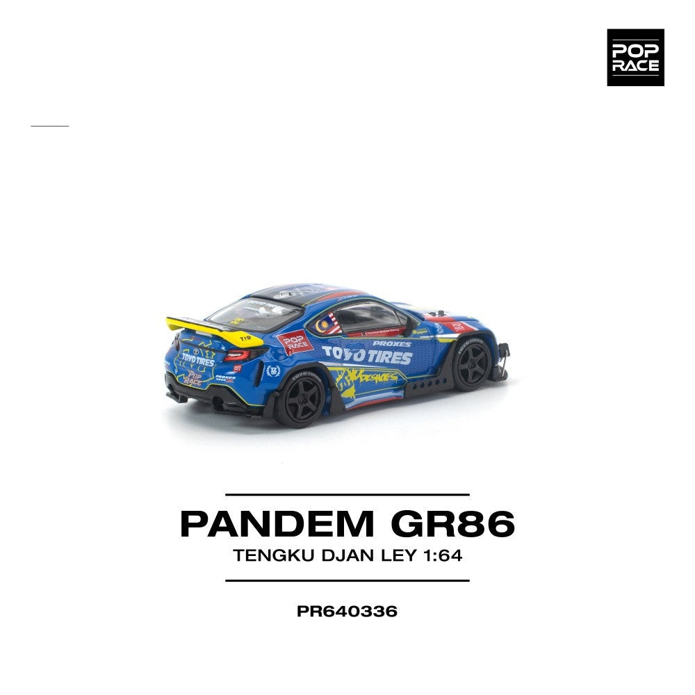Pop Race Pandem GR 86 Tengku Djan Ley 1:64 Diecast Car PR640336