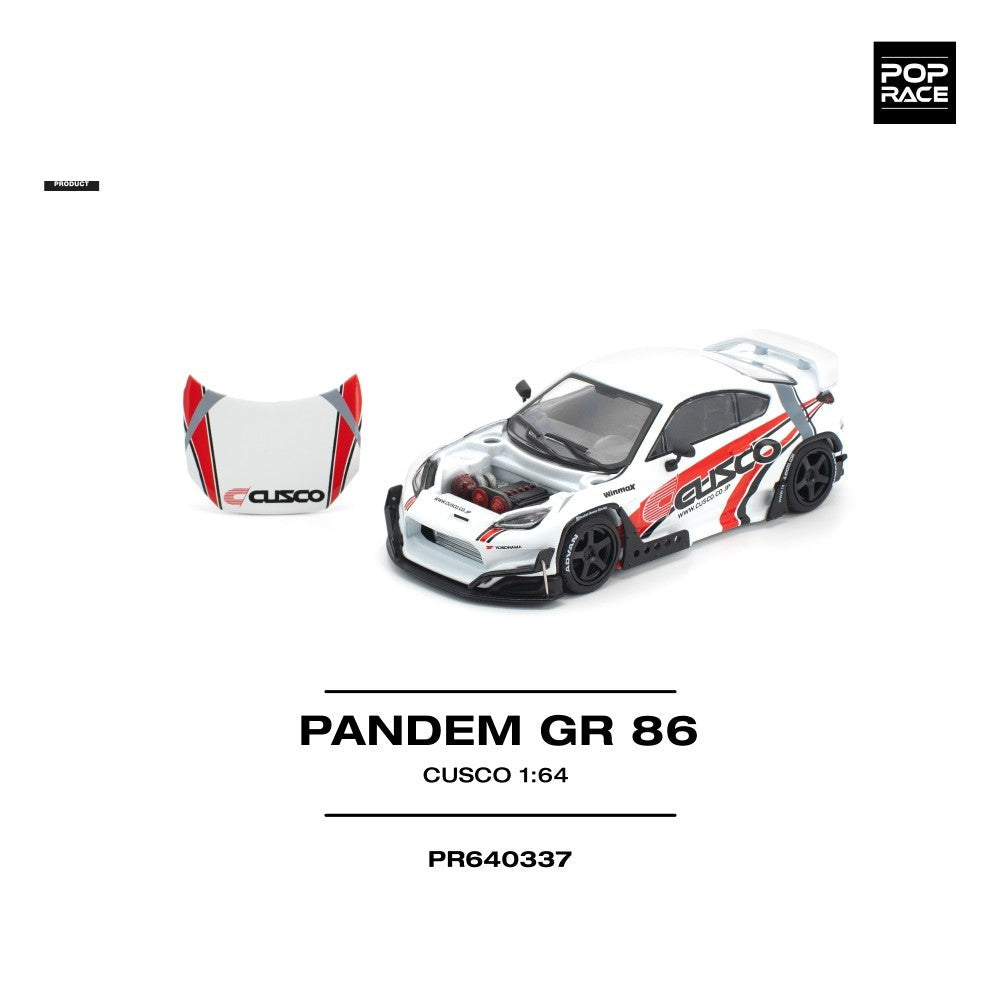 Pop Race Pandem GR86 - Cusco 1:64 Diecast Car PR640337