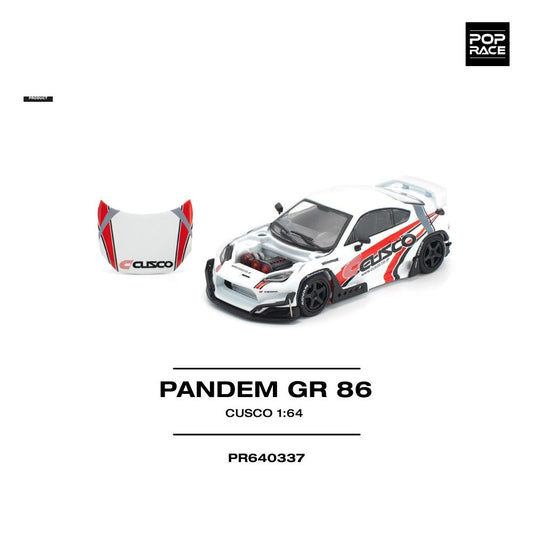 Pop Race Pandem GR86 - Cusco 1:64 Diecast Car PR640337