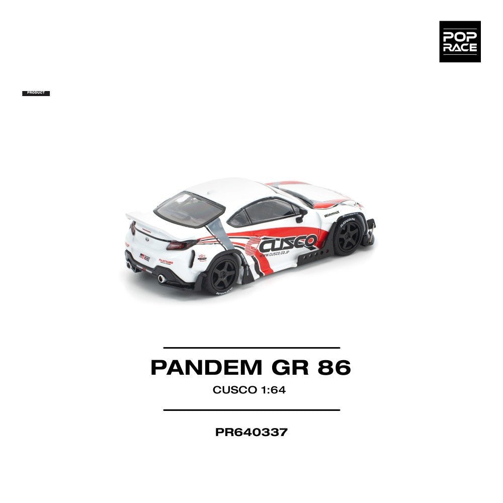 Pop Race Pandem GR86 - Cusco 1:64 Diecast Car PR640337