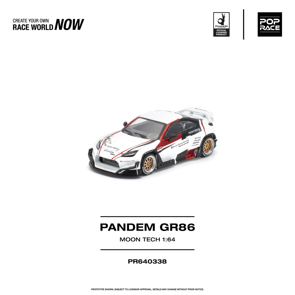 Pop Race Pandem GR 86 Moontech 1:64 Diecast Model PR640338