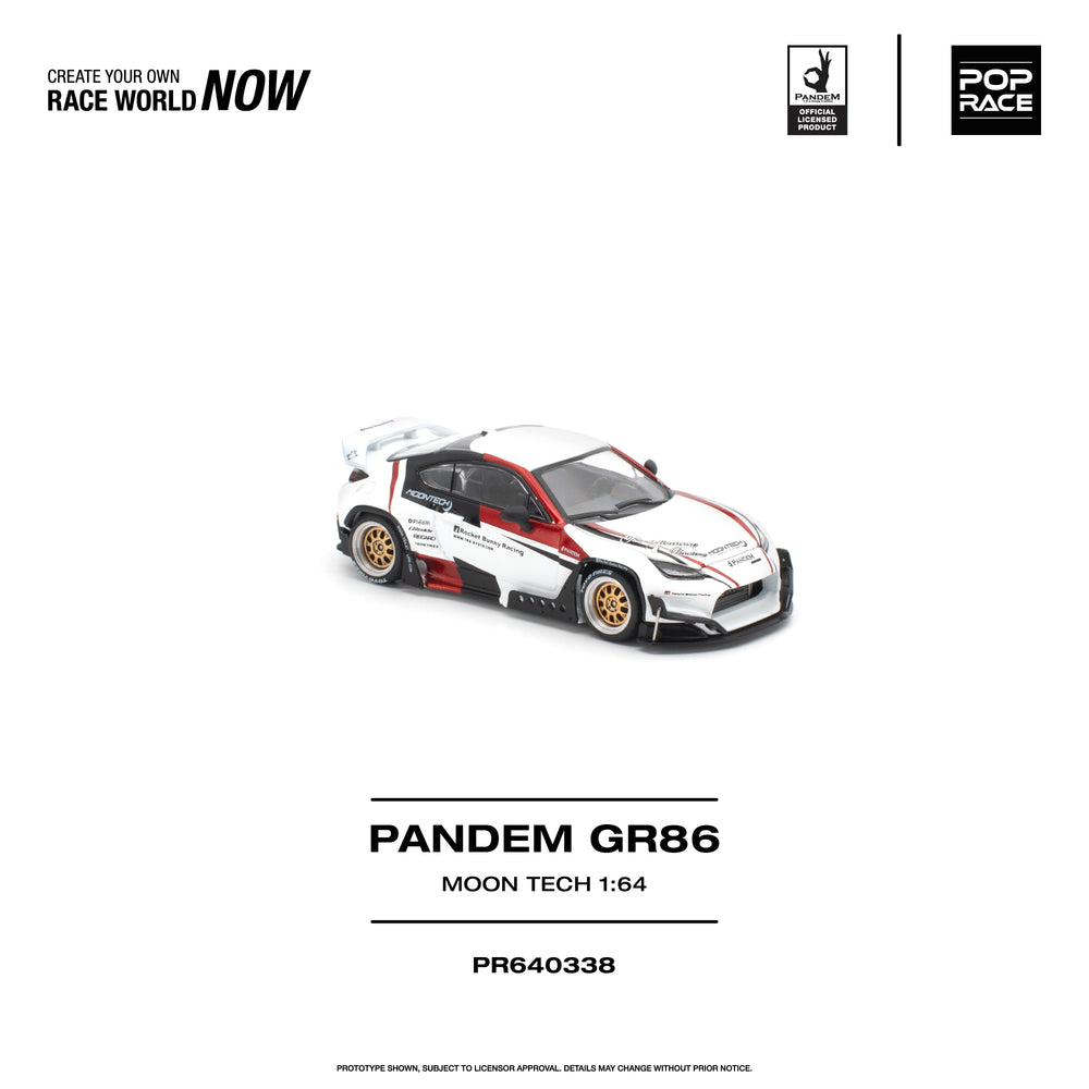 Pop Race Pandem GR 86 Moontech 1:64 Diecast Model PR640338