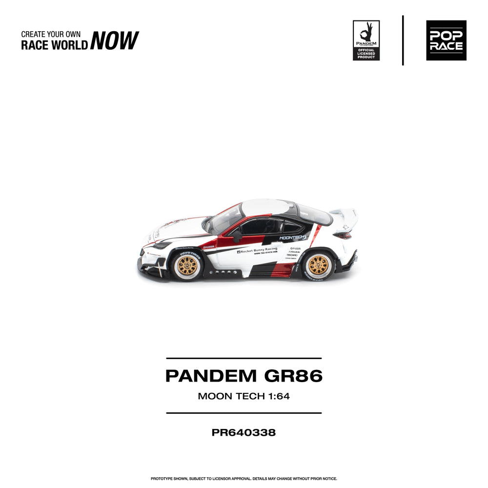 Pop Race Pandem GR 86 Moontech 1:64 Diecast Model PR640338
